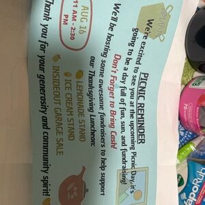 Picnic Reminder Party Supplies